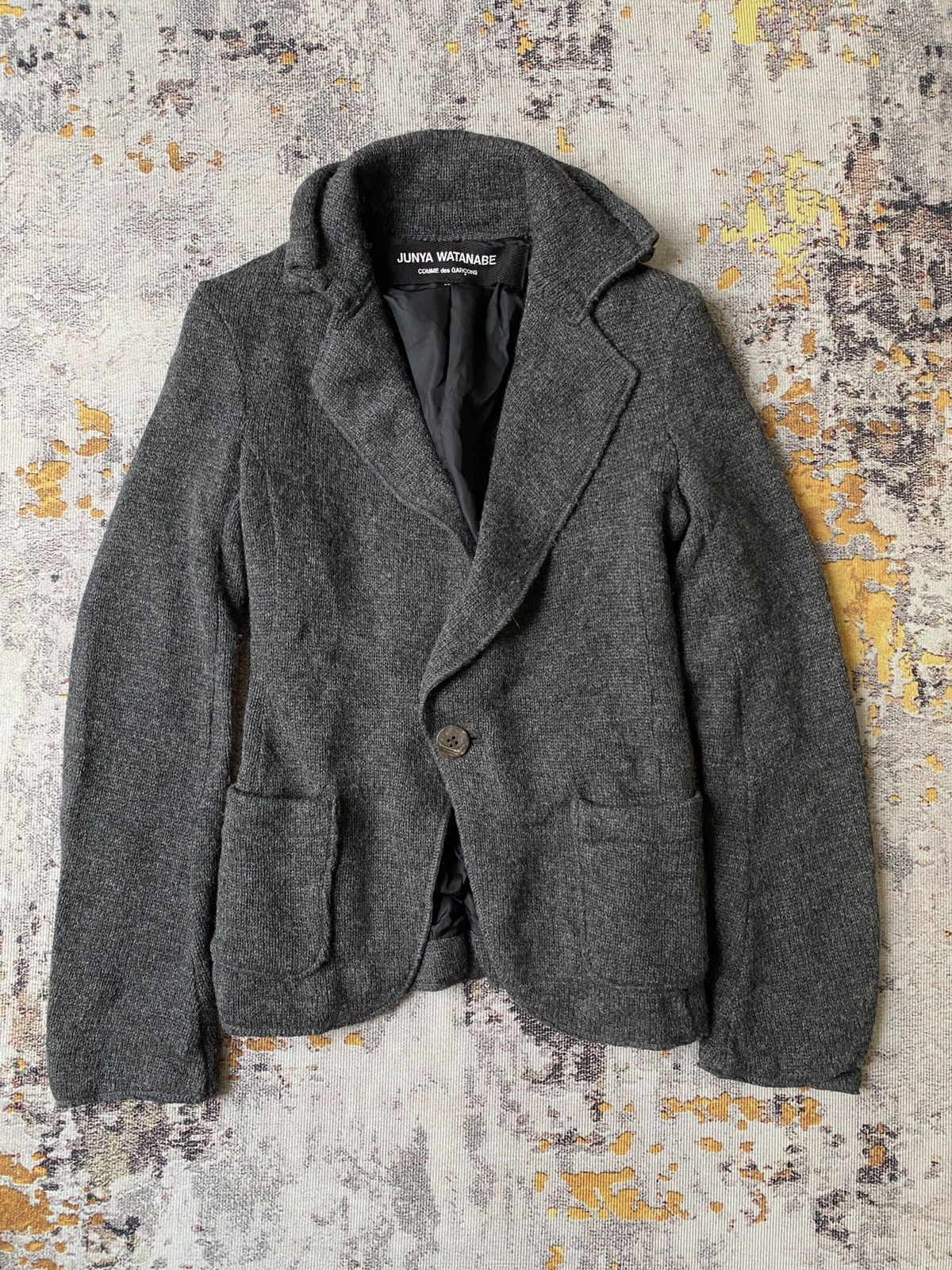 Comme des Garcons AD2007 Junya Watanabe Comme Des Garcons Knit Design Coat Size S / US 4 / IT 40 - 4 Thumbnail