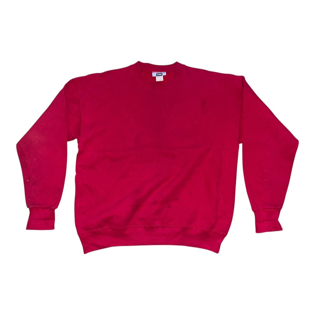 Lee Vintage Lee Heavyweight Sweatshirt Mens XL Red Cotton Blend Size US XL / EU 56 / 4 - 4 Thumbnail