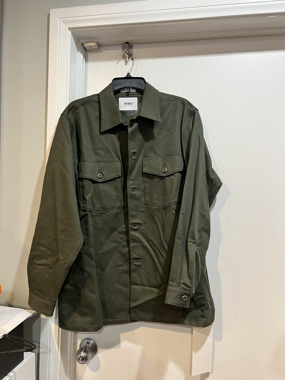 Wtaps WTAPS Olive Drab Long Sleeve Shirt Jacket Size US L / EU 52-54 / 3 - 1 Thumbnail