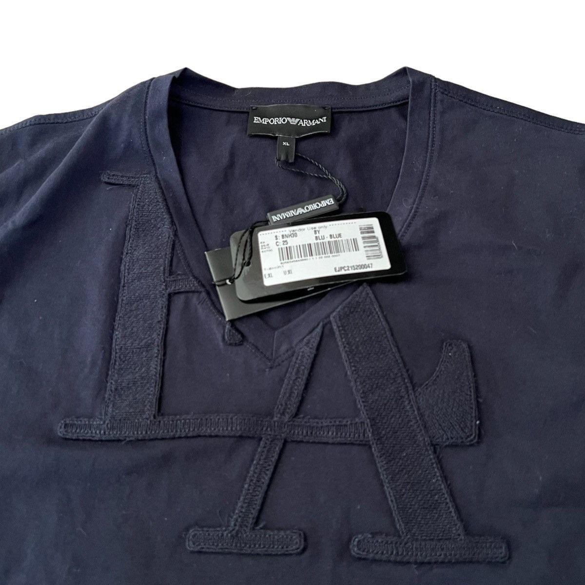 Emporio Armani × Giorgio Armani EA embroidered logo t shirt Size US XL / EU 56 / 4 - 3 Thumbnail