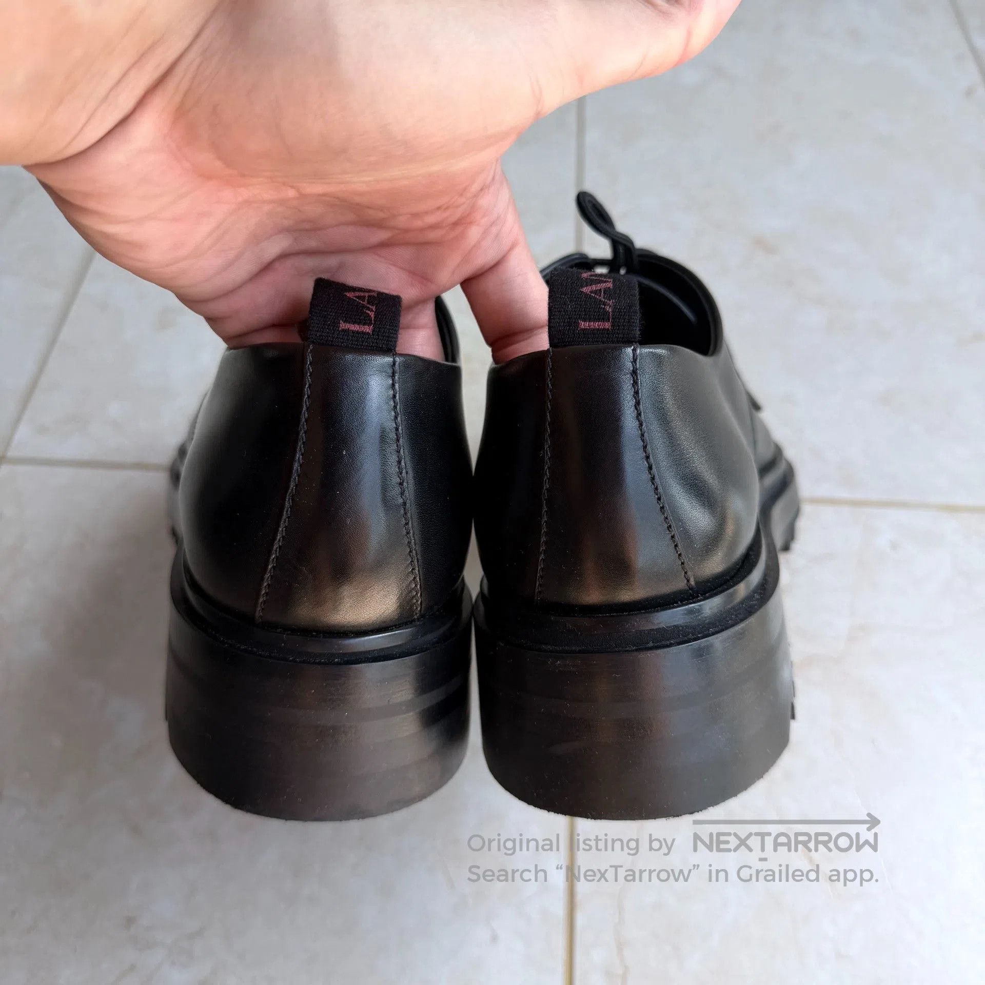 Lanvin Lanvin Alto Calf Leather Derby Shoes. Size US 6 / EU 39 - 5 Thumbnail