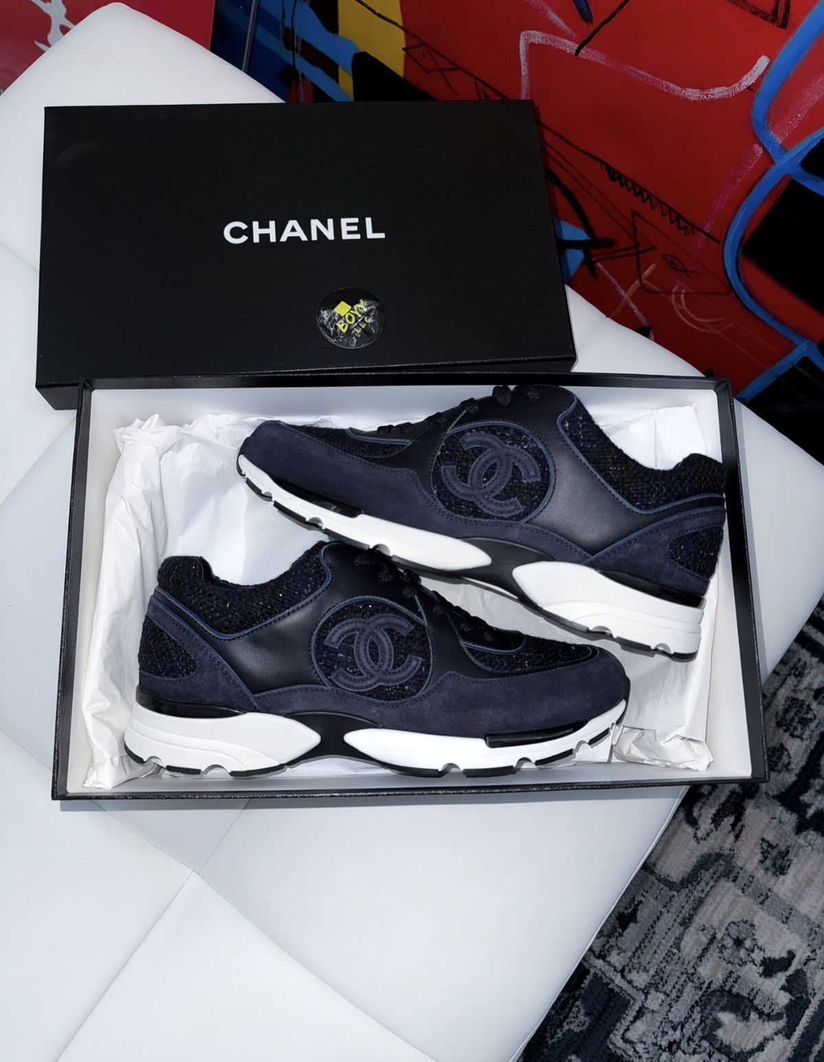 Chanel Chanel suede cc sneakers Size US 11 / EU 44 - 2 Thumbnail