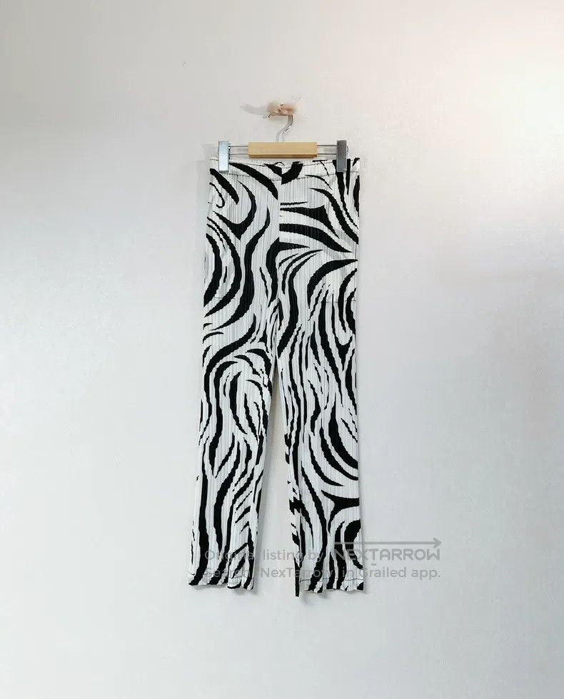 Issey Miyake Issey Miyake Zebra-Print Cropped Pants Size 25" / US 0 / IT 36 - 1 Thumbnail