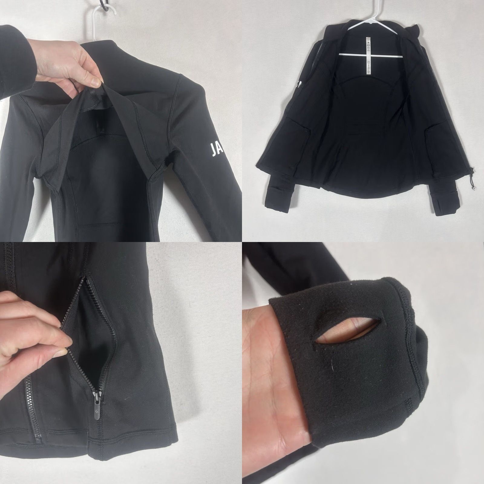Lululemon Lululemon Define Jacket Full Zip Womens 6 Performance Stretch Black Logo Jacket Size M / US 6-8 / IT 42-44 - 8 Thumbnail