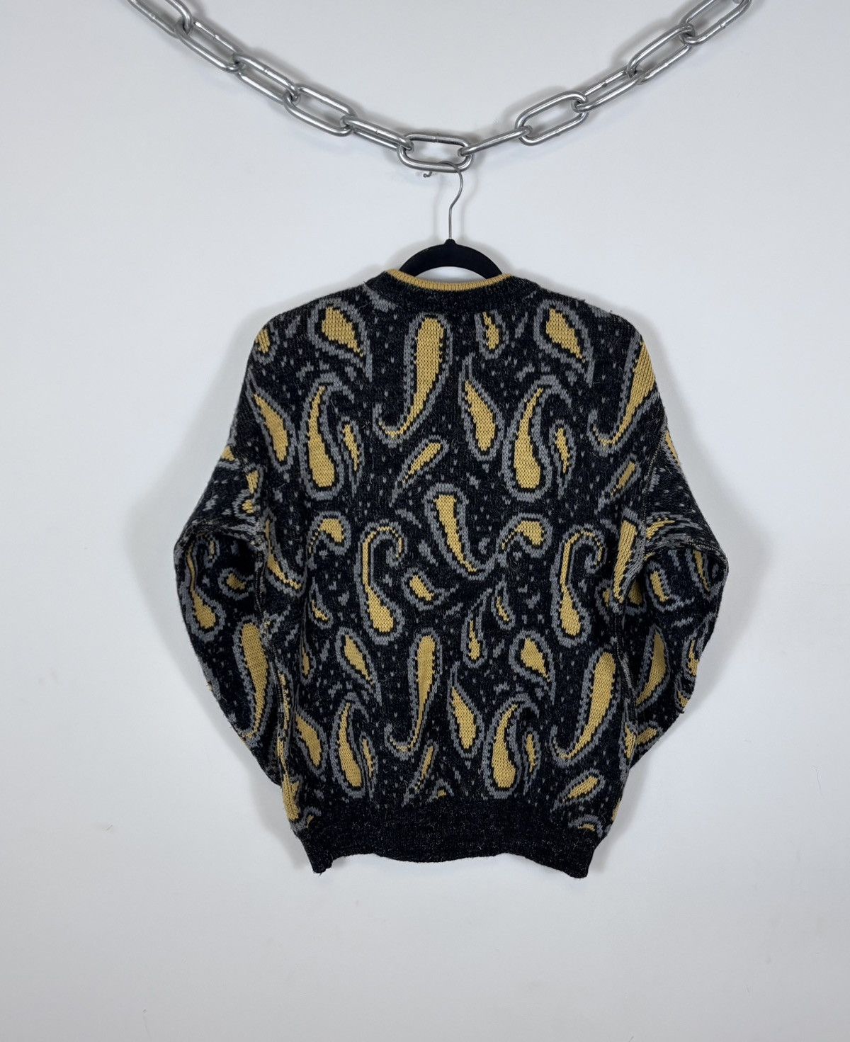 Other Vintage Maxis Paisley Abstract Pattern Wool Knit Sweater Size US M / EU 48-50 / 2 - 9 Thumbnail