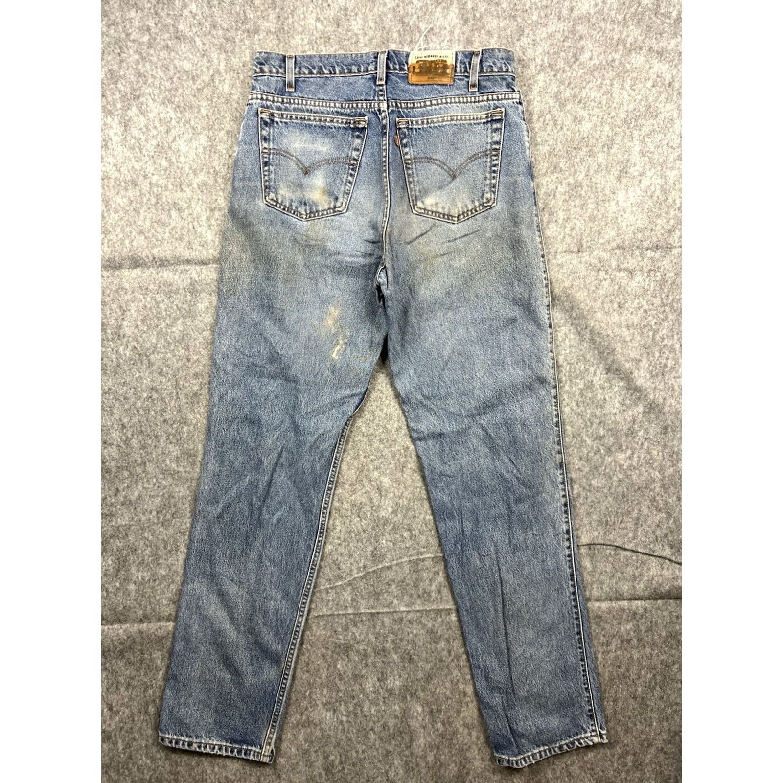 Levi's VINTAGE Levi's 540 Jeans Mens Relaxed Fit Straight Leg Workwear 34x34 Blue Denim Cotton 90s Retro Gangsta Punk Grunge 5-Pocket Mens Regualr Fit Jeans Size US 34 / EU 50 - 4 Thumbnail
