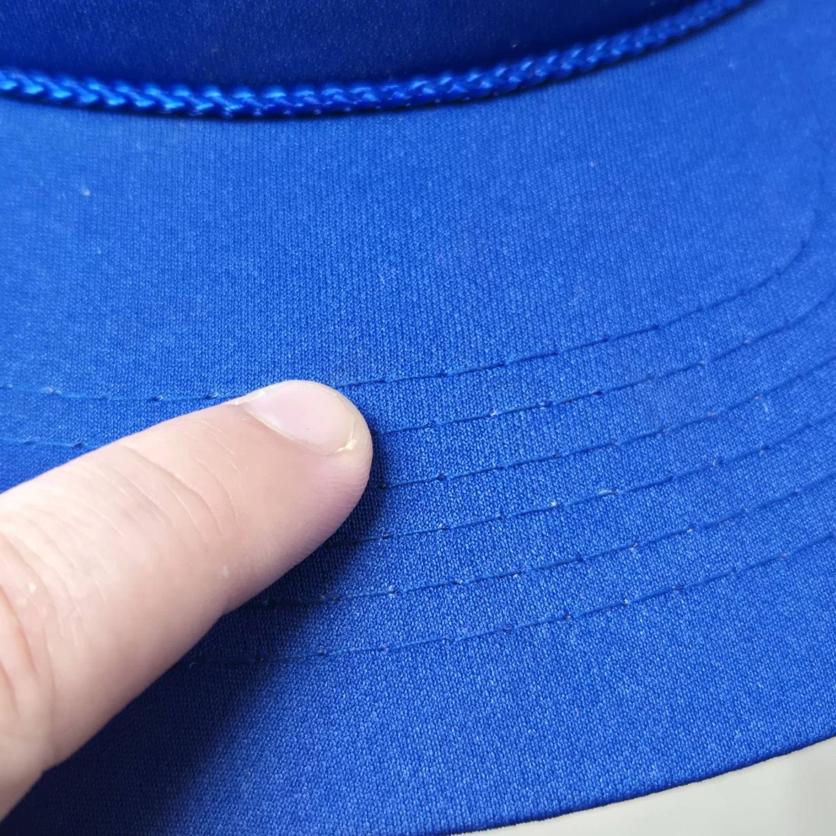 New Era VINTAGE New Era Trucker Hat Mens 90s Bluesky Funny Stuff Happens Humor READ Adjustable Cap Blue Mens Size ONE SIZE - 7 Thumbnail
