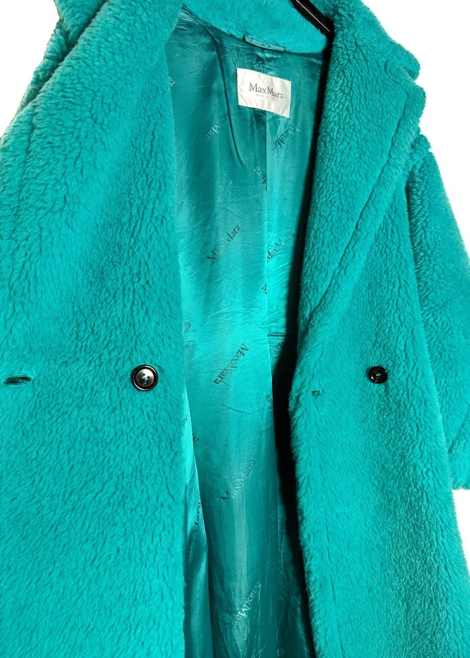 Max Mara MaxMara Turquoise Teddy Bear Icon Alpaca Blend Coat Size S / US 4 / IT 40 - 5 Thumbnail