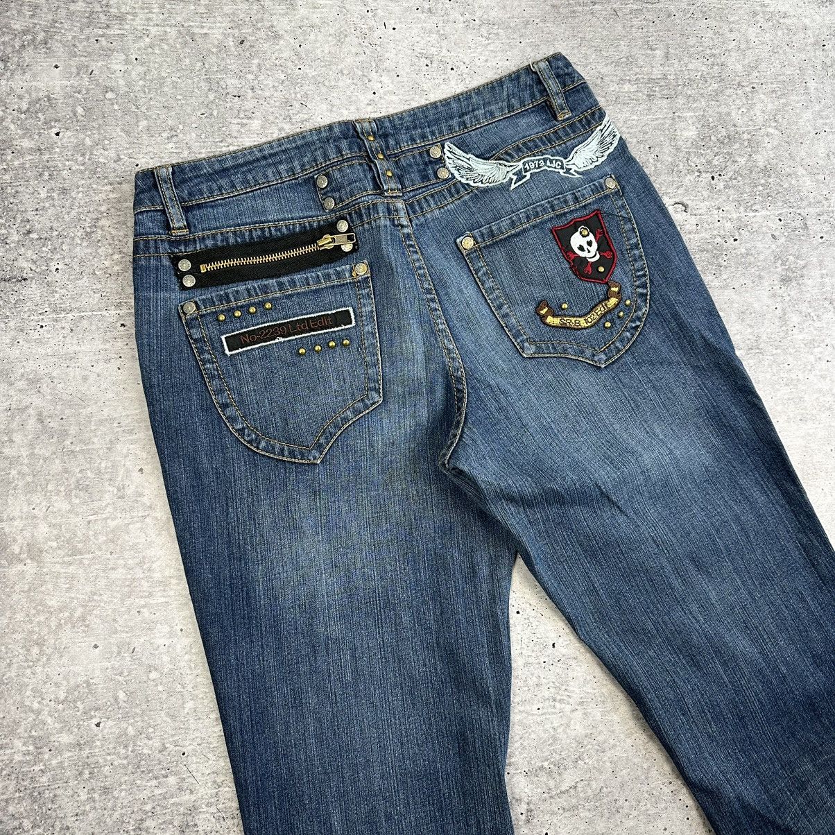 Japanese Brand × Vintage Vintage AJC Flared Jeans Blue Size UK 12 US 10 Size 30" / US 8 / IT 44 - 2 Thumbnail