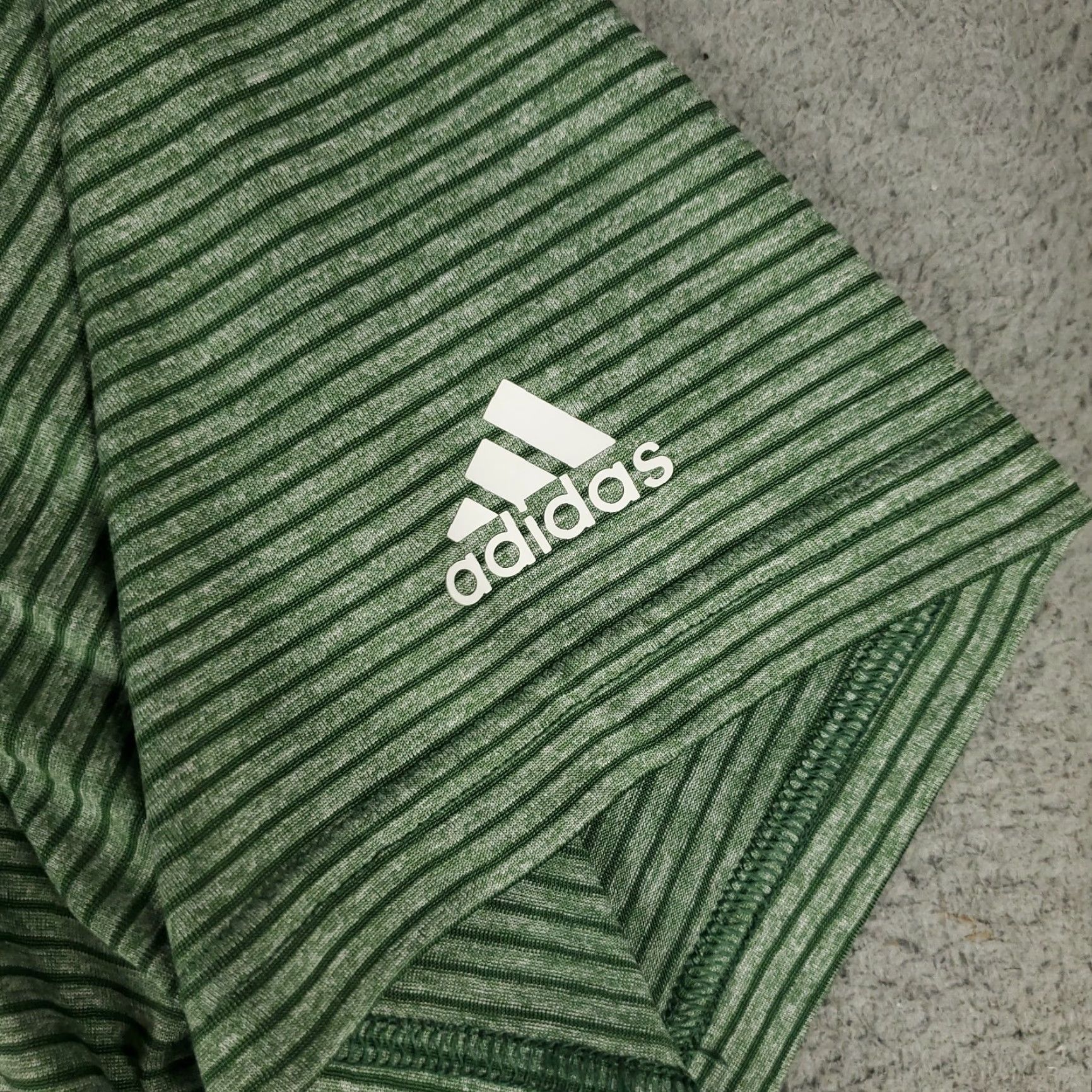 Adidas Adidas Polo Shirt Mens Size XL Green Striped Golf Casual Short Sleeve Size US XL / EU 56 / 4 - 3 Thumbnail