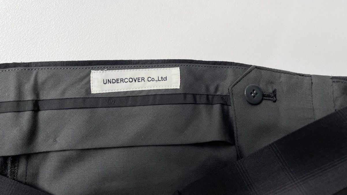 Undercover ‘Shadow Plaid’ Check Wool Trousers Size US 32 / EU 48 - 6 Thumbnail