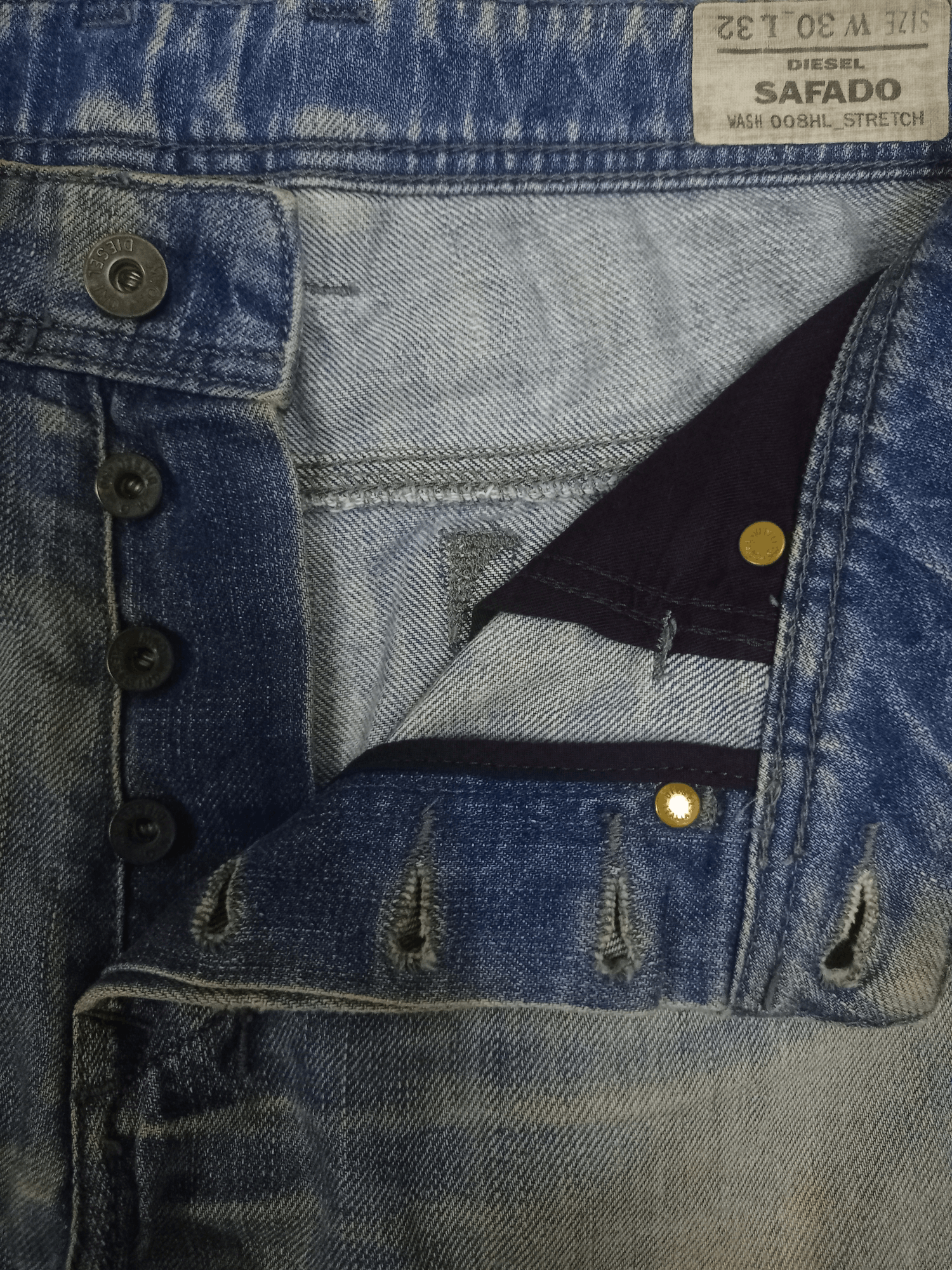 Diesel Vintage Diesel Industry Safado Mud Wash Distressed Jeans Size US 32 / EU 48 - 5 Thumbnail