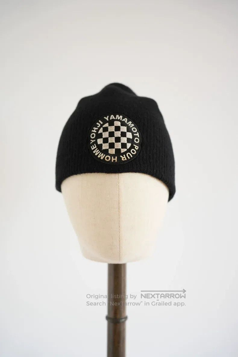 Yohji Yamamoto Yohji Yamamoto Checkerboard knit beanie Size ONE SIZE - 2 Thumbnail