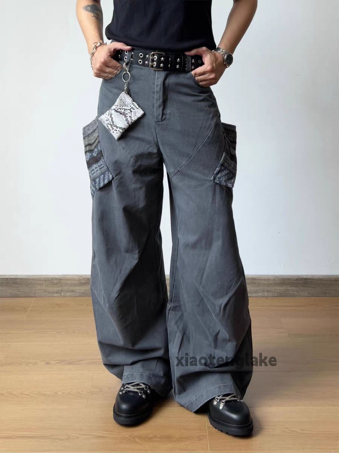 xz utility skate hiphop flared military outdoor cargo pants