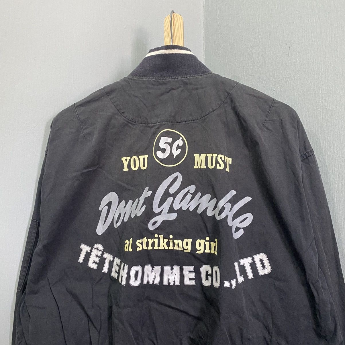 Tete Homme Archival Tete Homme "Don't Gamble" Graphic Bomber Jacket Size US M / EU 48-50 / 2 - 4 Thumbnail