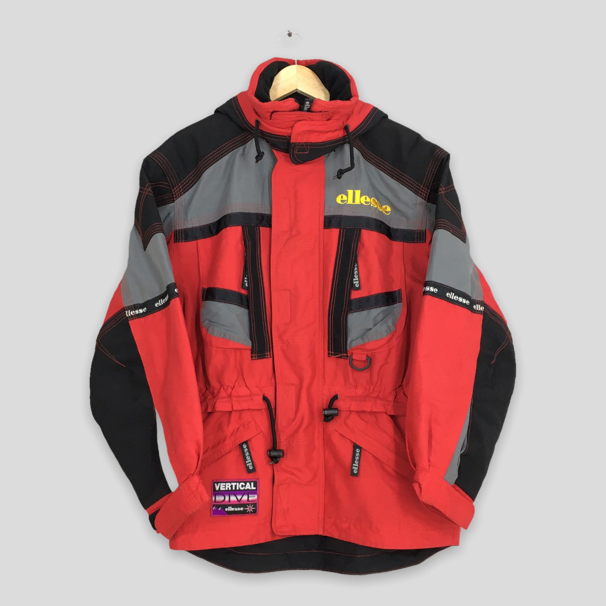 Ellesse Vintage 90's Ellesse Ski Wear Winter Hoodie Jacket Medium Size US M / EU 48-50 / 2 - 1 Thumbnail