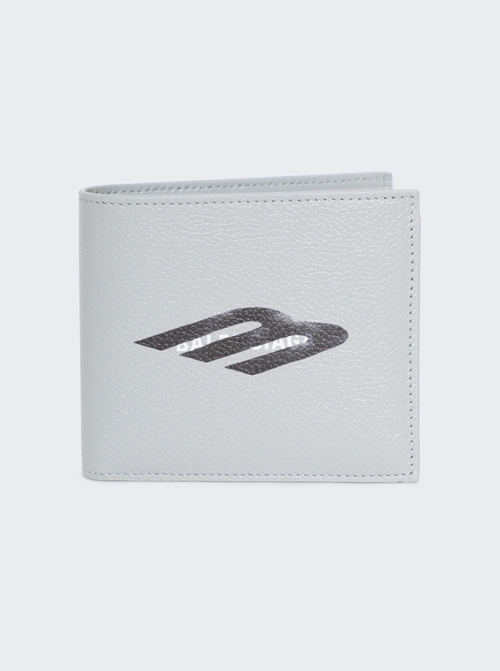 Balenciaga Grey Logo Bi-fold Wallet Size ONE SIZE - 1 Thumbnail