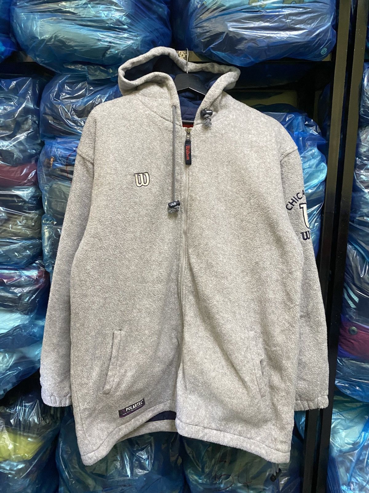 Wilson VINTAGE WILSON FLEECE HOODIE JACKET Size US M / EU 48-50 / 2 - 9 Thumbnail