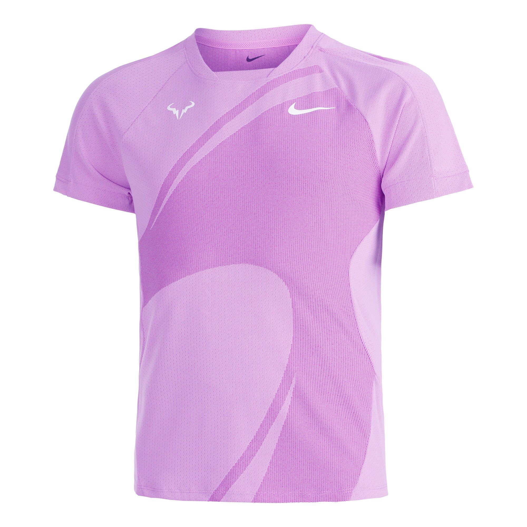 Nike Nike Rafa Nadal 2023 DRI-FIT ADV Tennis Shirt Lavender Size US L / EU 52-54 / 3 - 4 Thumbnail
