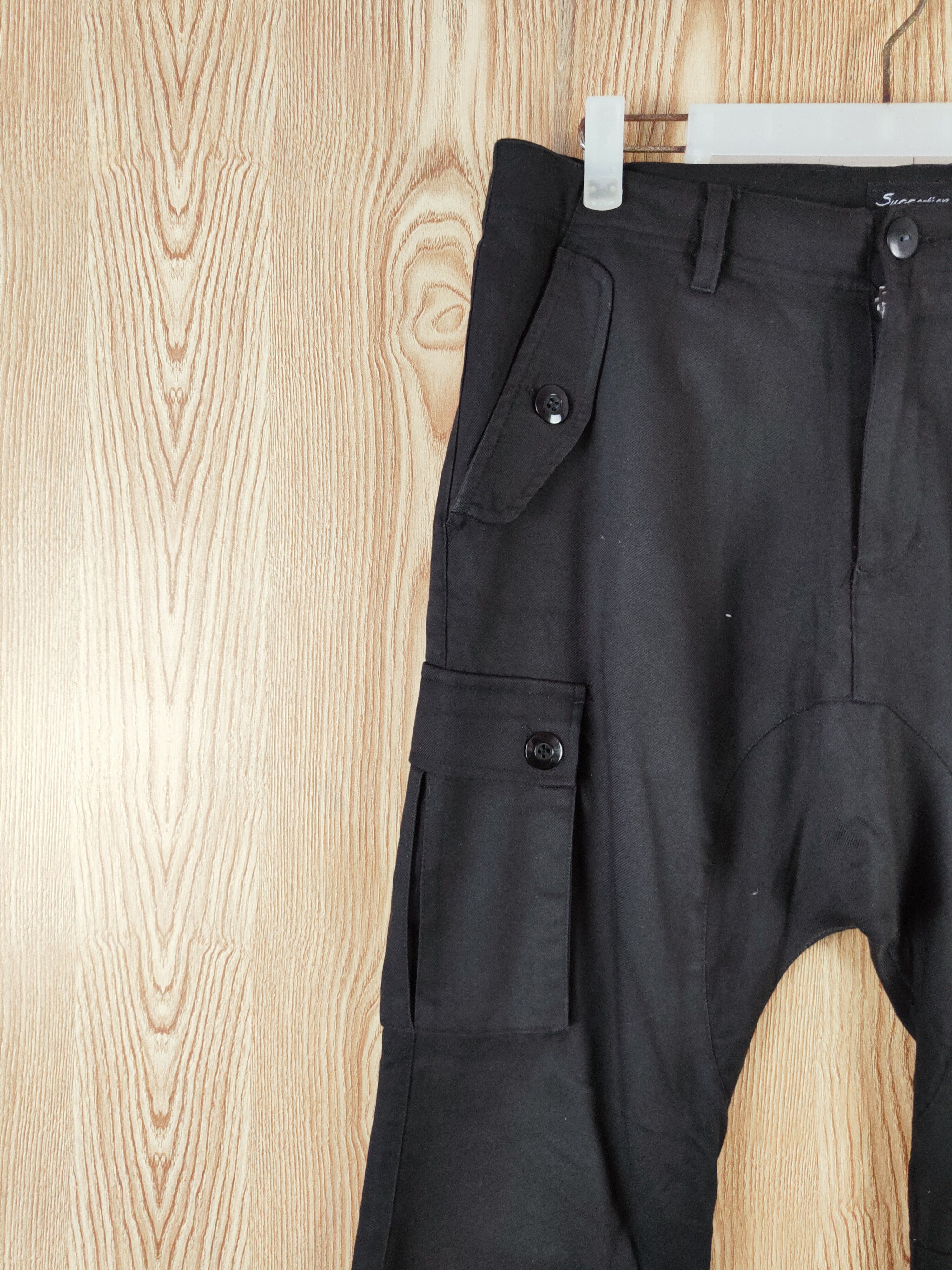 Japanese Brand DL Suggestion Black Multipocket Tactical Cargo Pants #W374 Size US 32 / EU 48 - 2 Thumbnail