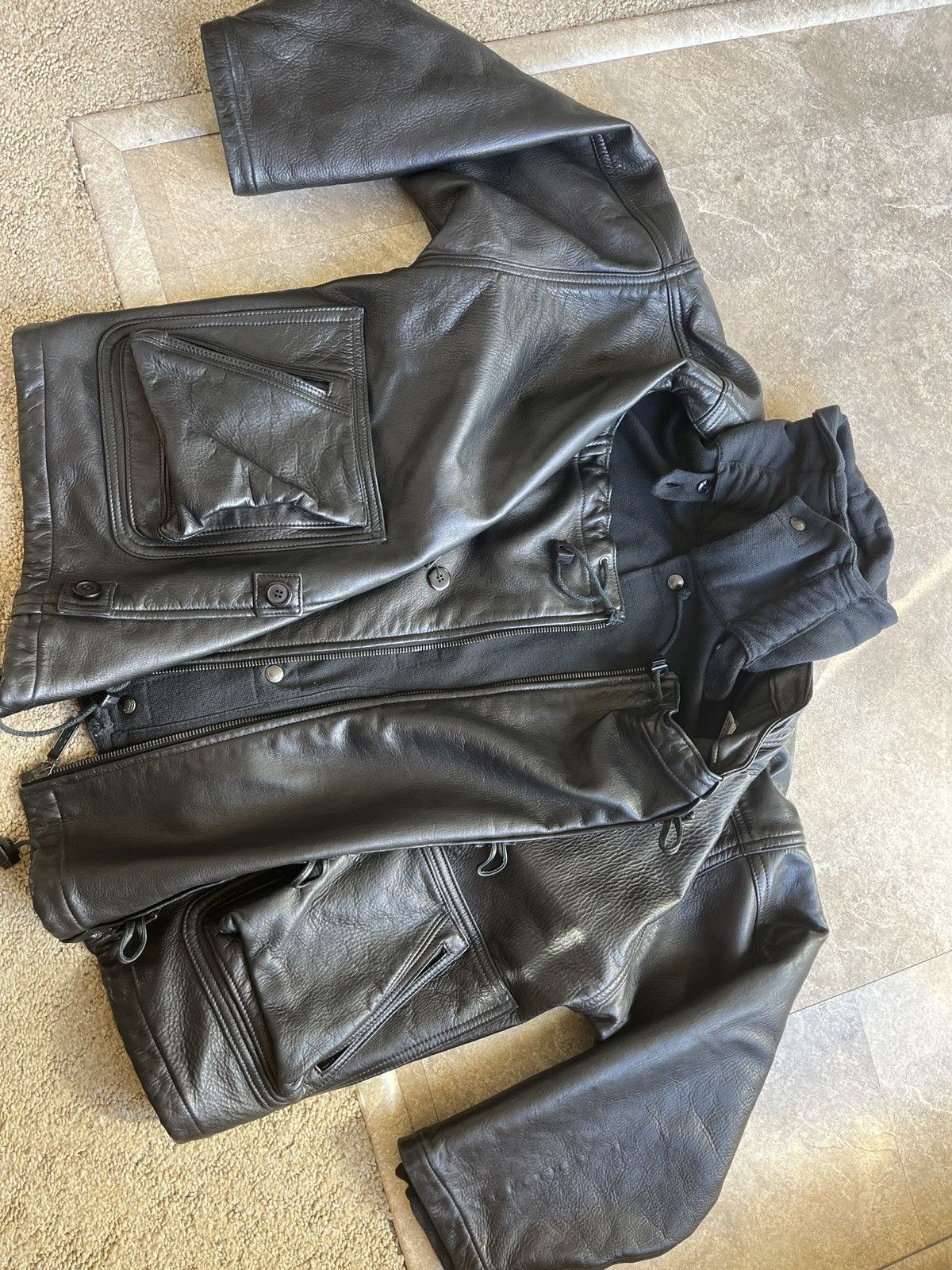 Marithe + Francois Girbaud Vintage Rare Marithe Francois Girbaud Leather Jacket Size US S / EU 44-46 / 1 - 4 Thumbnail