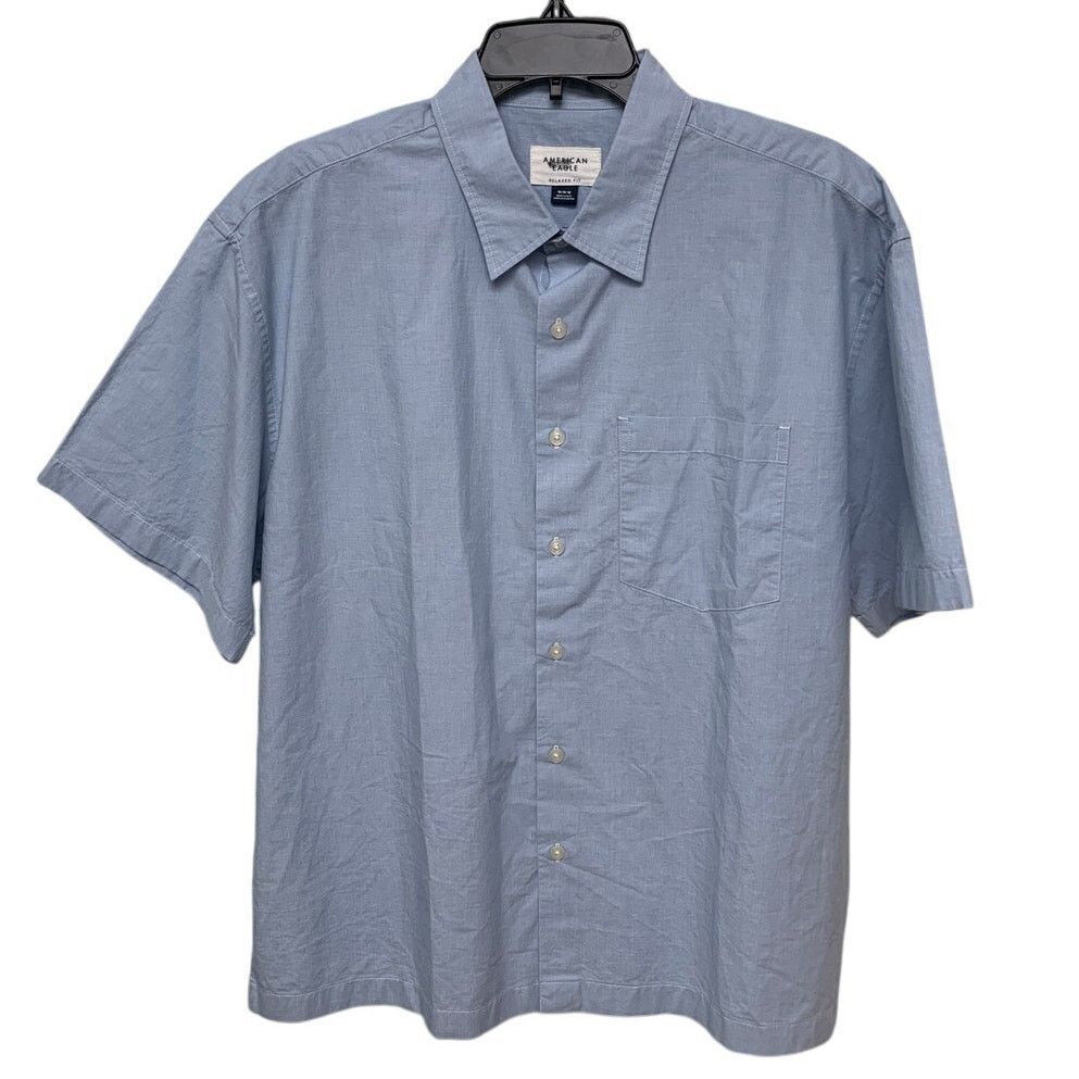 American Eagle Outfitters 2 New American Eagle Mens Medium Button Up Collared Shirts Size US M / EU 48-50 / 2 - 3 Thumbnail