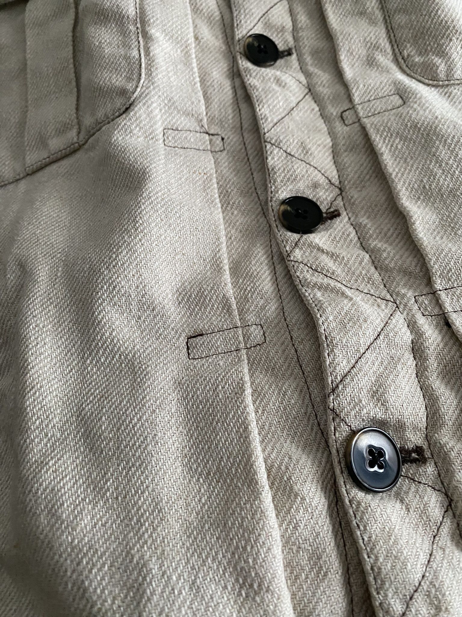 Other 100% Linen Jacket - Ecru/Beige Size US L / EU 52-54 / 3 - 10 Thumbnail