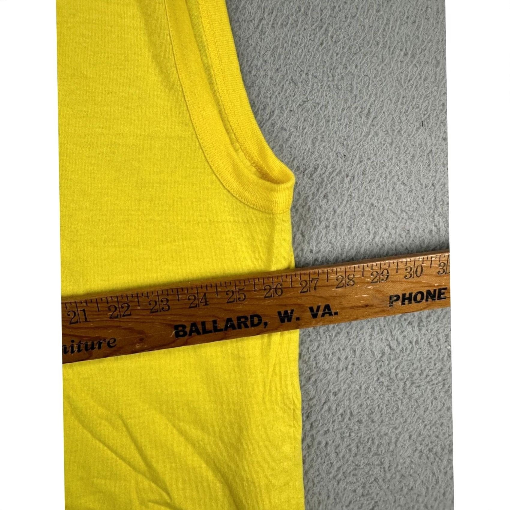 Vintage Roadblock Tank Top Shirt Adult 6XL Big Tall Marshalls Yellow Sleeveless Mens NEW Size US XXL / EU 58 / 5 - 6 Thumbnail