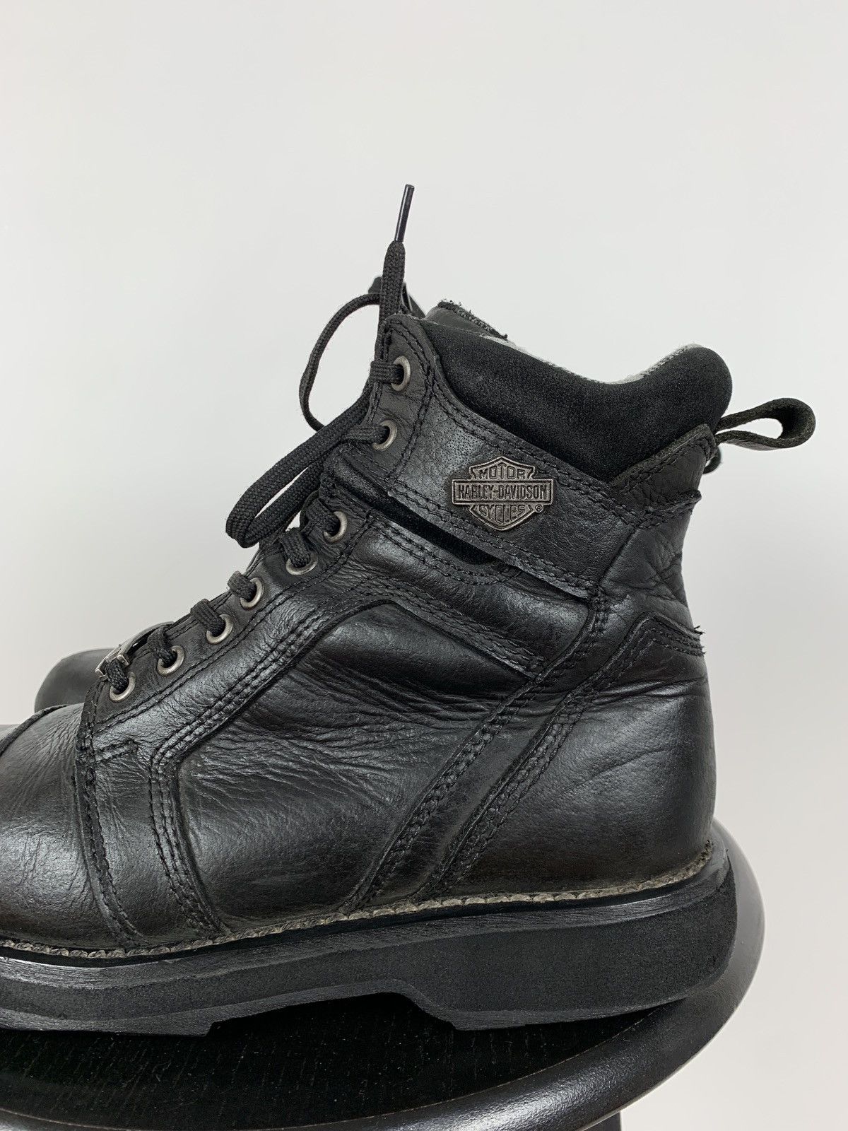 Harley Davidson Vintage Harley Davidson Black Leather Boots Size US 9 / EU 42 - 10 Thumbnail