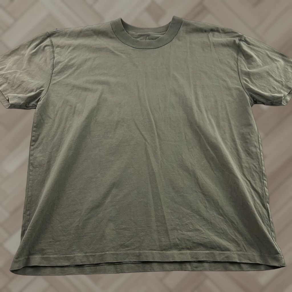 Allsaints AllSaints T-Shirt Shirt Crew Neck 100% Organic Cotton Short Sleeve Men's XL Tan Brown Crew Neck Logo Vintage: No Size US XL / EU 56 / 4 - 1 Thumbnail