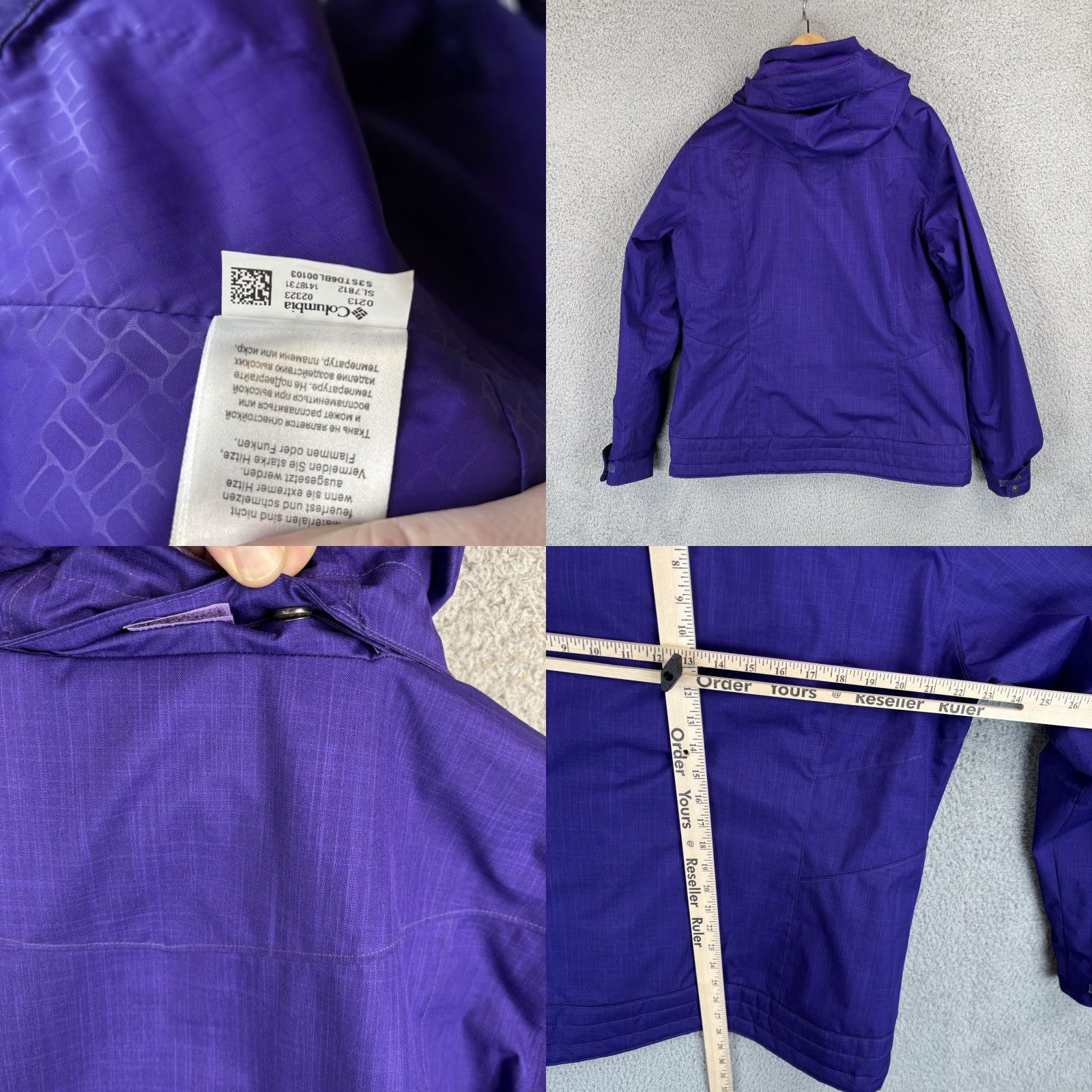 Vintage Columbia Bugaboo III Fleece Interchange Jacket 3 in 1 Ski Coat Purple XL Womens Size XL / US 12-14 / IT 48-50 - 9 Thumbnail
