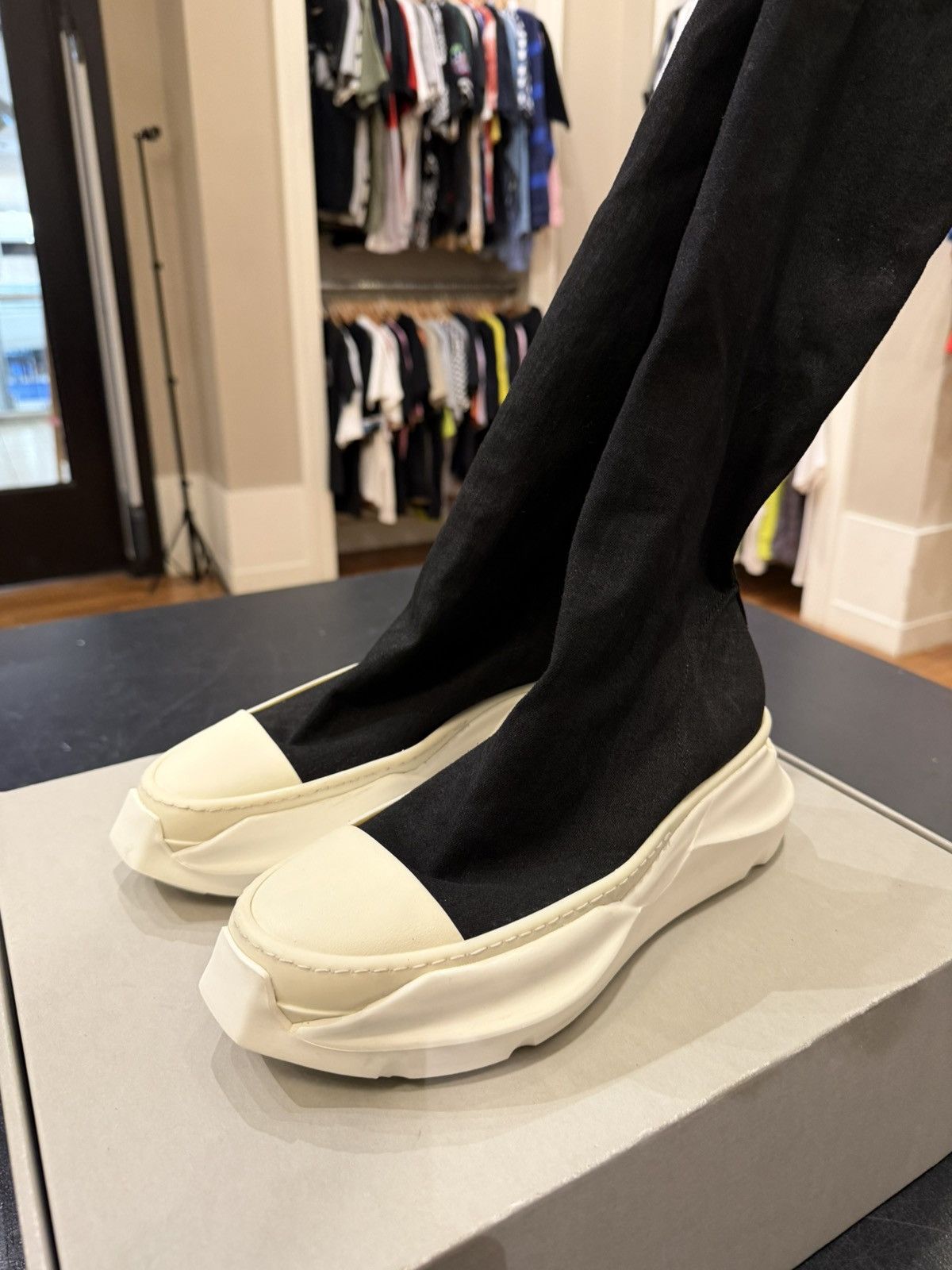 Rick Owens Drkshdw Rick Owens DRKSHDW Abstract Stocking Sneaker Boot Size US 6.5 / IT 36.5 - 6 Thumbnail