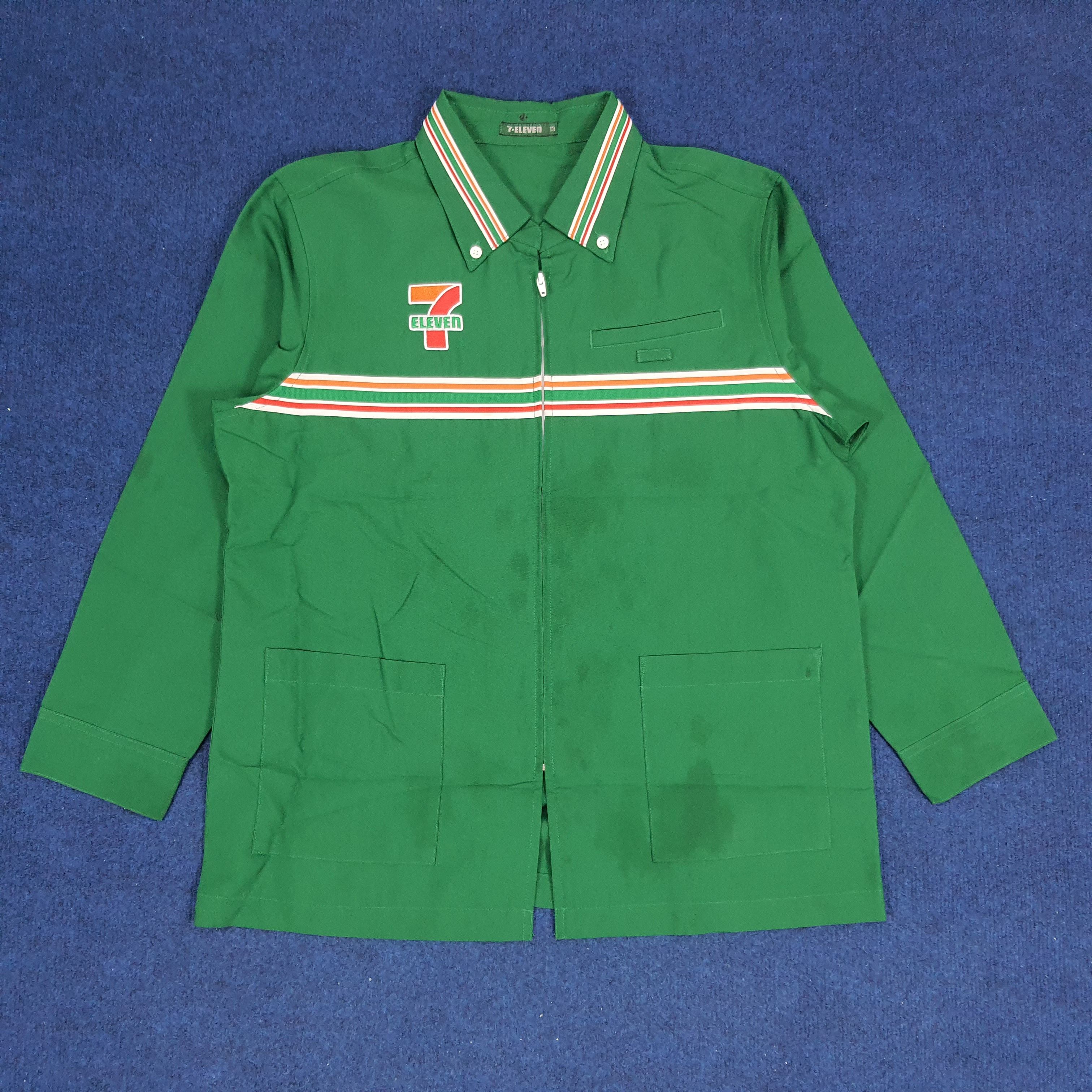 Japanese Brand × Vintage Vintage 7 Eleven Japan Staff Worker Uniform Jacket Size M / US 6-8 / IT 42-44 - 3 Thumbnail