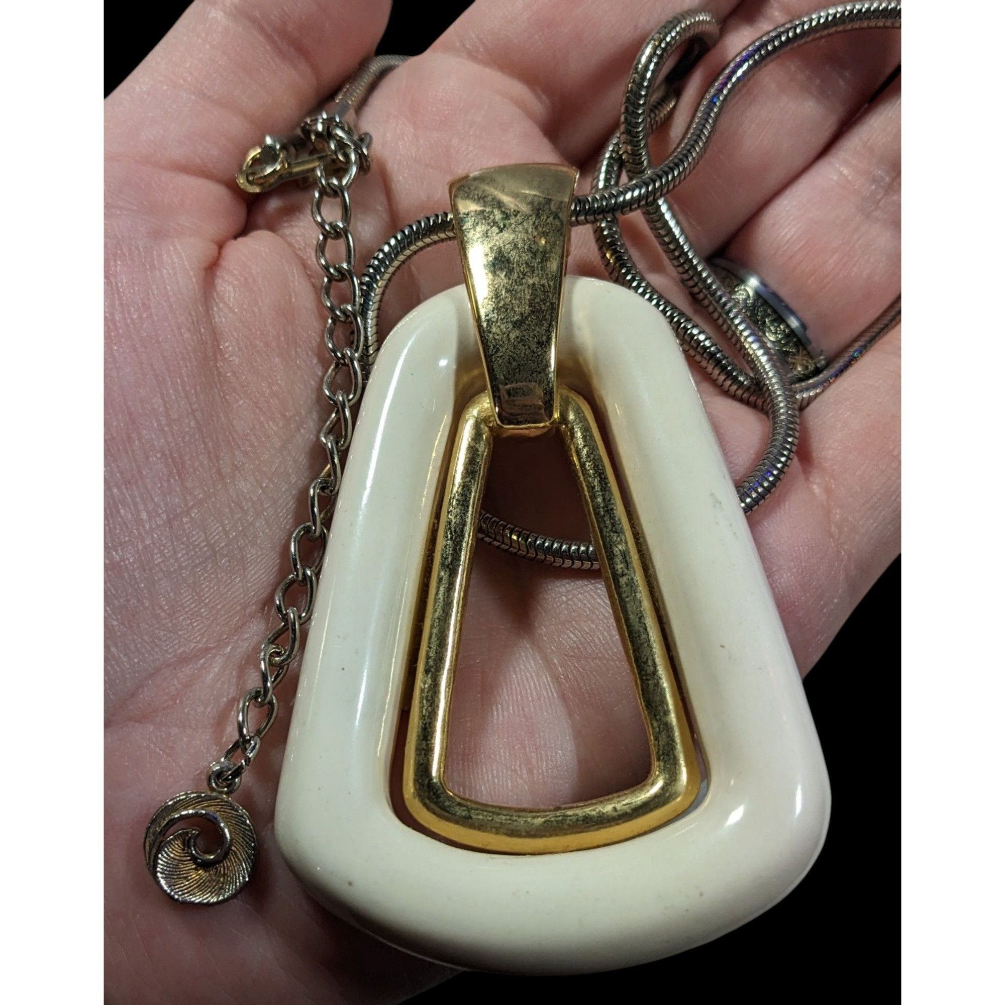 Other Vintage Lisner Art Deco Statement Pendant Necklace Size ONE SIZE - 4 Thumbnail