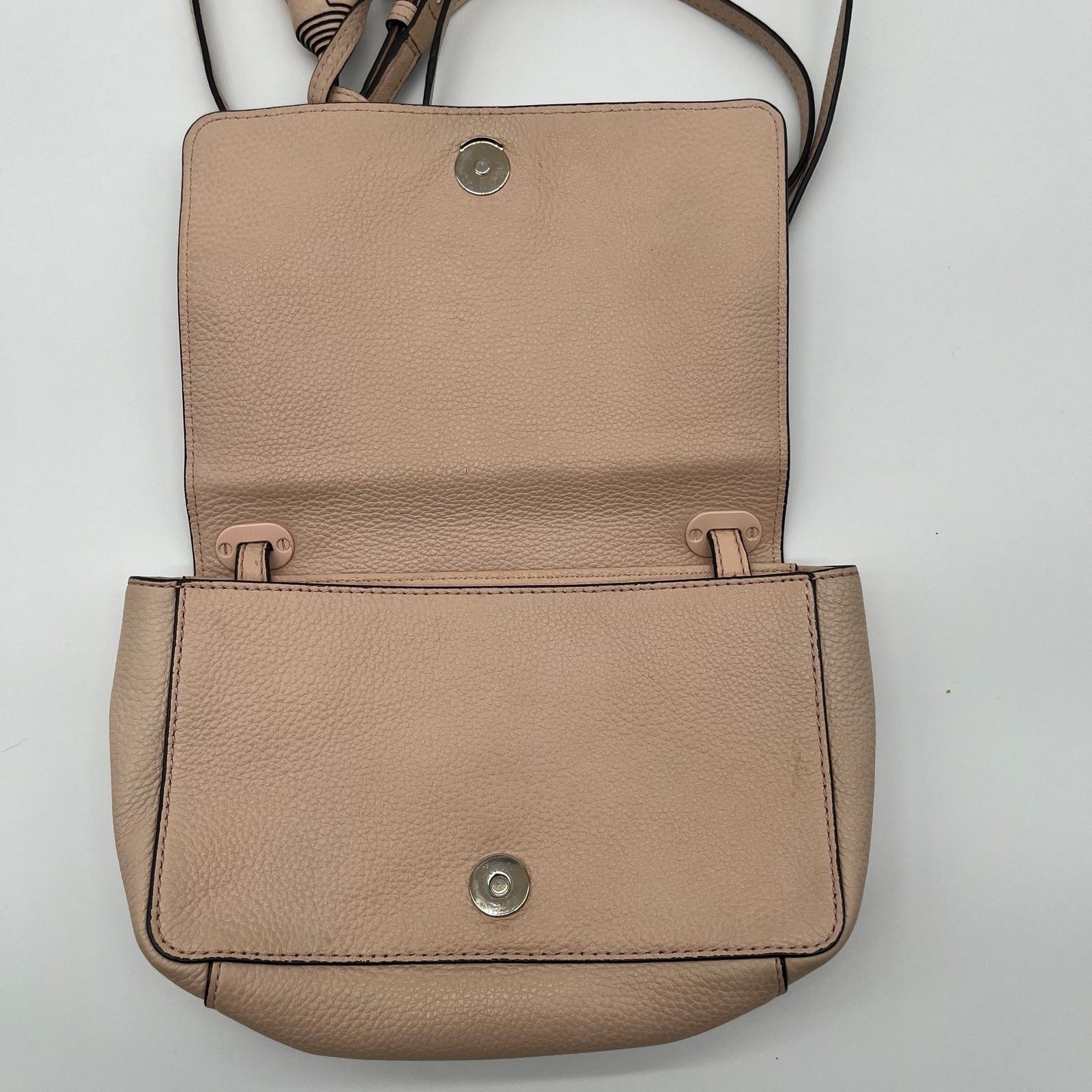 Tory Burch TORY BURCH Leather Thea Crossbody Bag, Beige Light Pink Size ONE SIZE - 7 Thumbnail