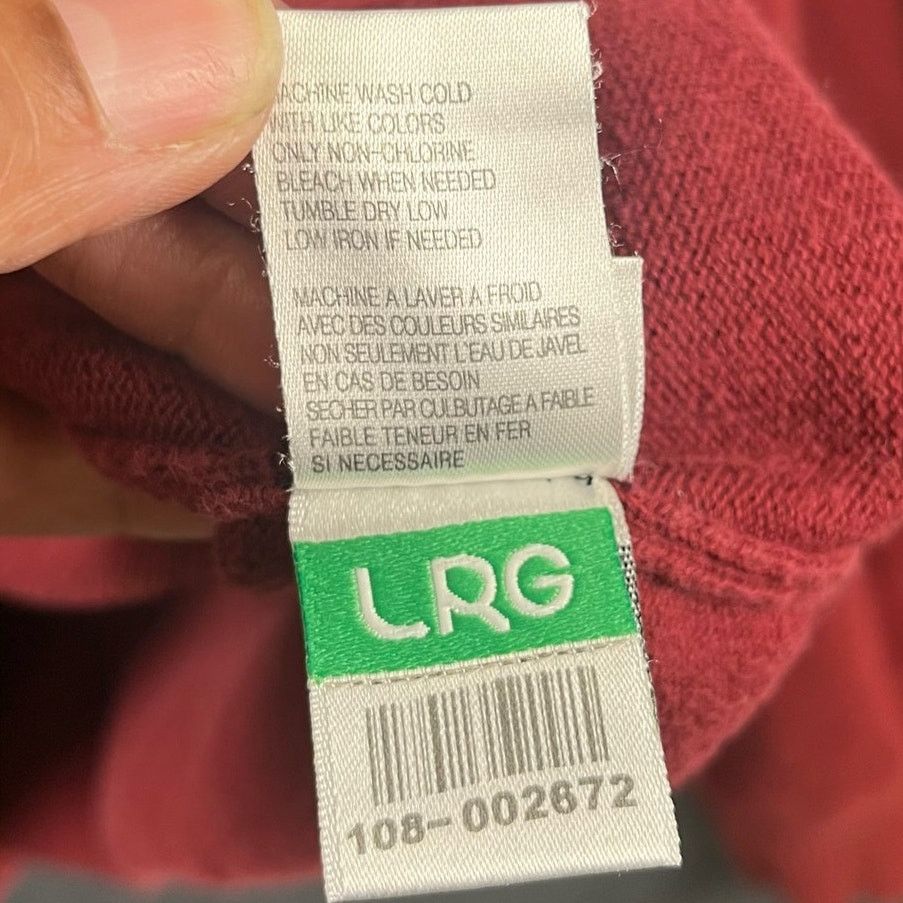 LRG Mens 4XL Vintage LRG Slow & Low Sweater Maroon Embroidered Size US XXL / EU 58 / 5 - 8 Thumbnail