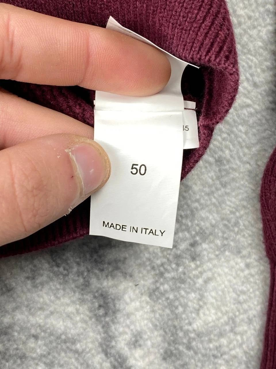 Brunello Cucinelli Brunello Cucinelli Cotton V-neck Sweater Men Size 50 Red Size US M / EU 48-50 / 2 - 7 Thumbnail