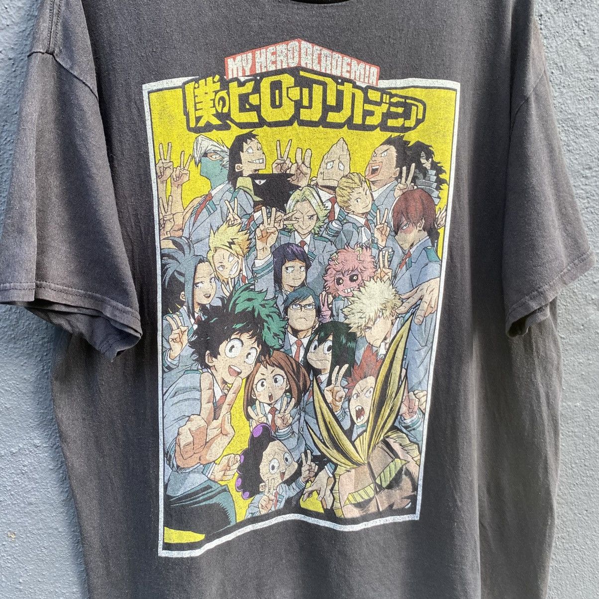 Anime Thrashed Faded My Hero Academia Anime Tee Size US XL / EU 56 / 4 - 2 Thumbnail