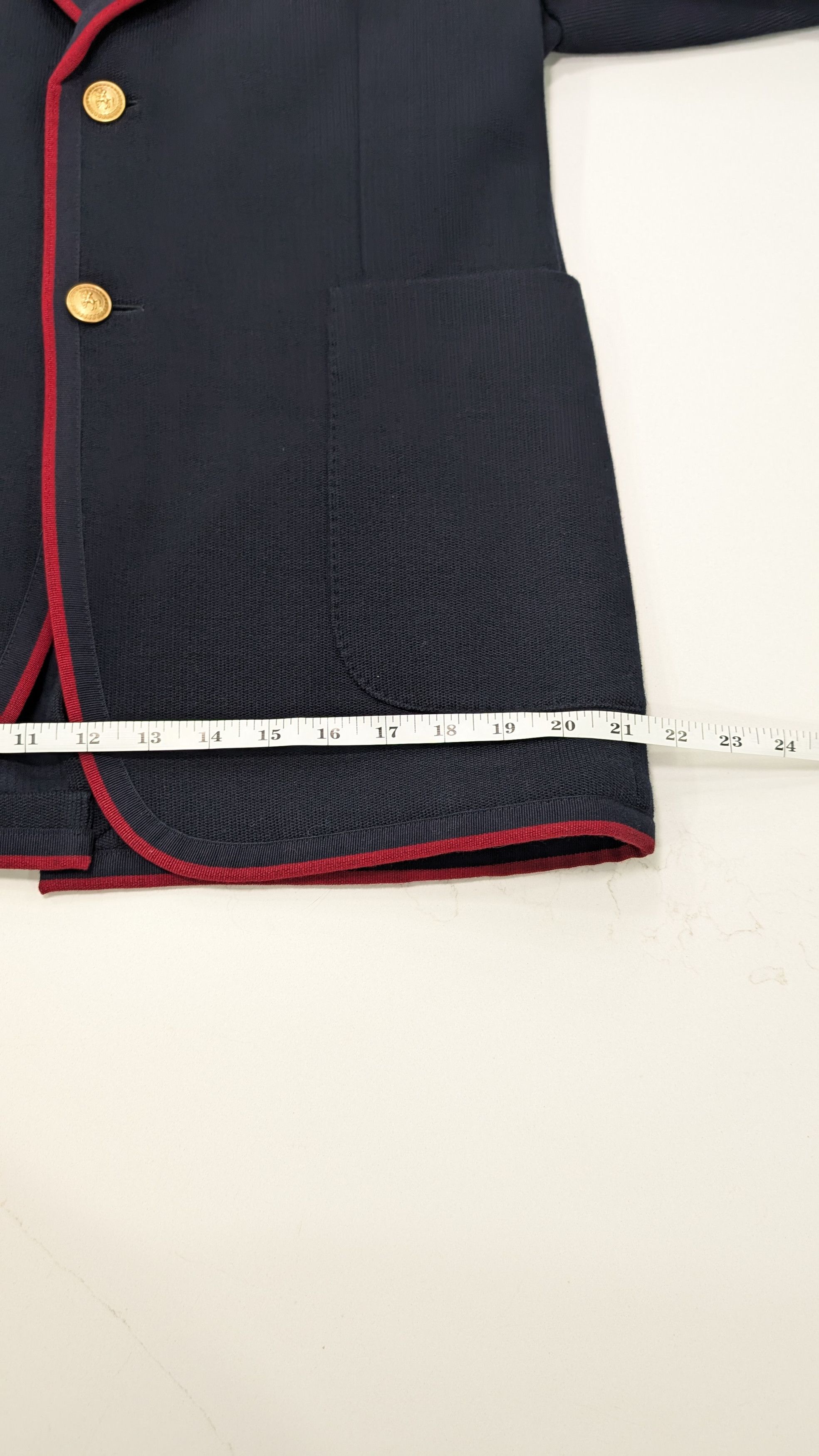 Gucci Gucci Fo Palma Blazer – Wool/Cotton Jersey – Size 50 Size 50R - 15 Thumbnail