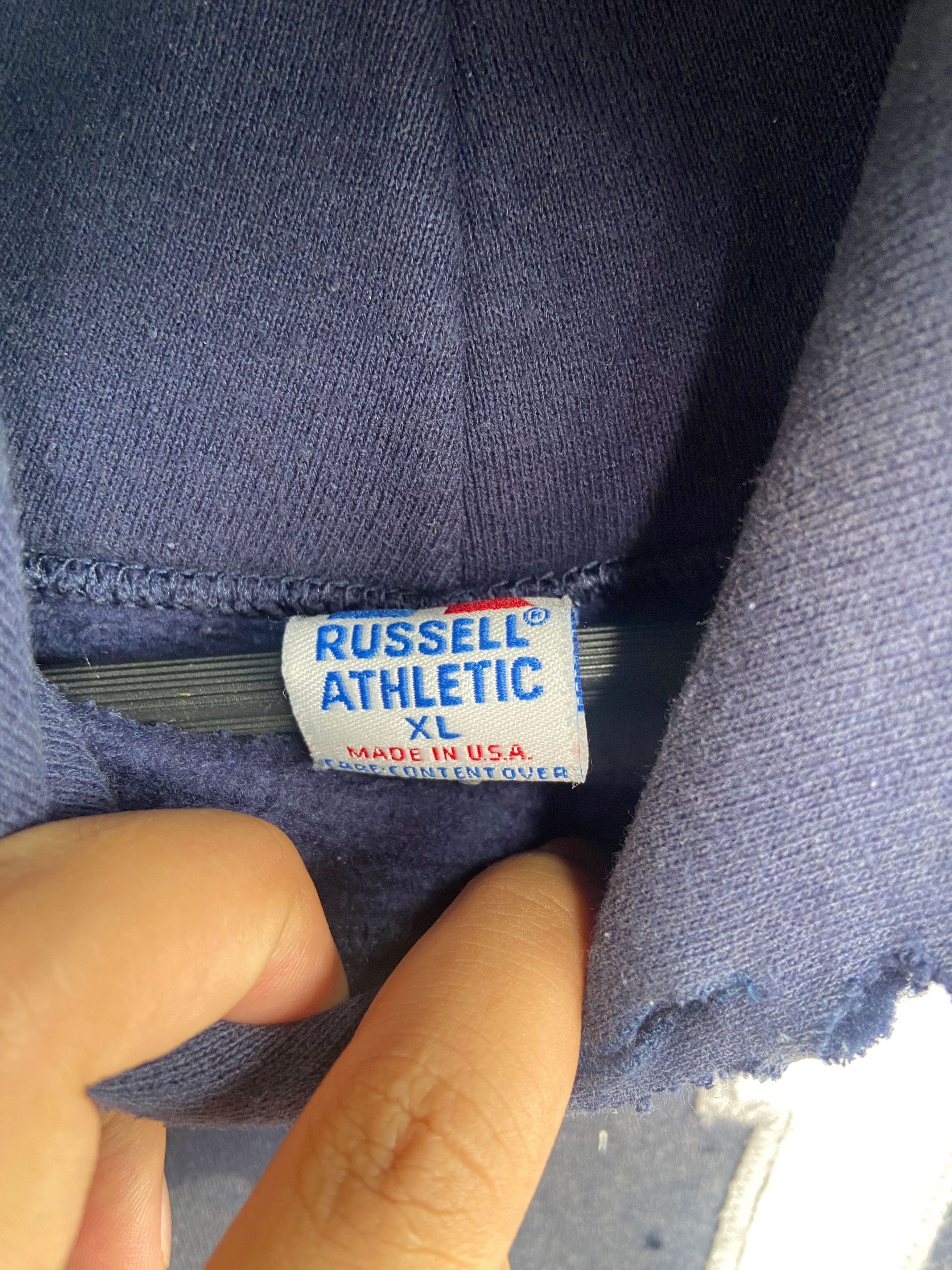 Russell Athletic 90s Vintage Thrashed Russell ”UCLA“ Hoodie Size US XL / EU 56 / 4 - 16 Thumbnail
