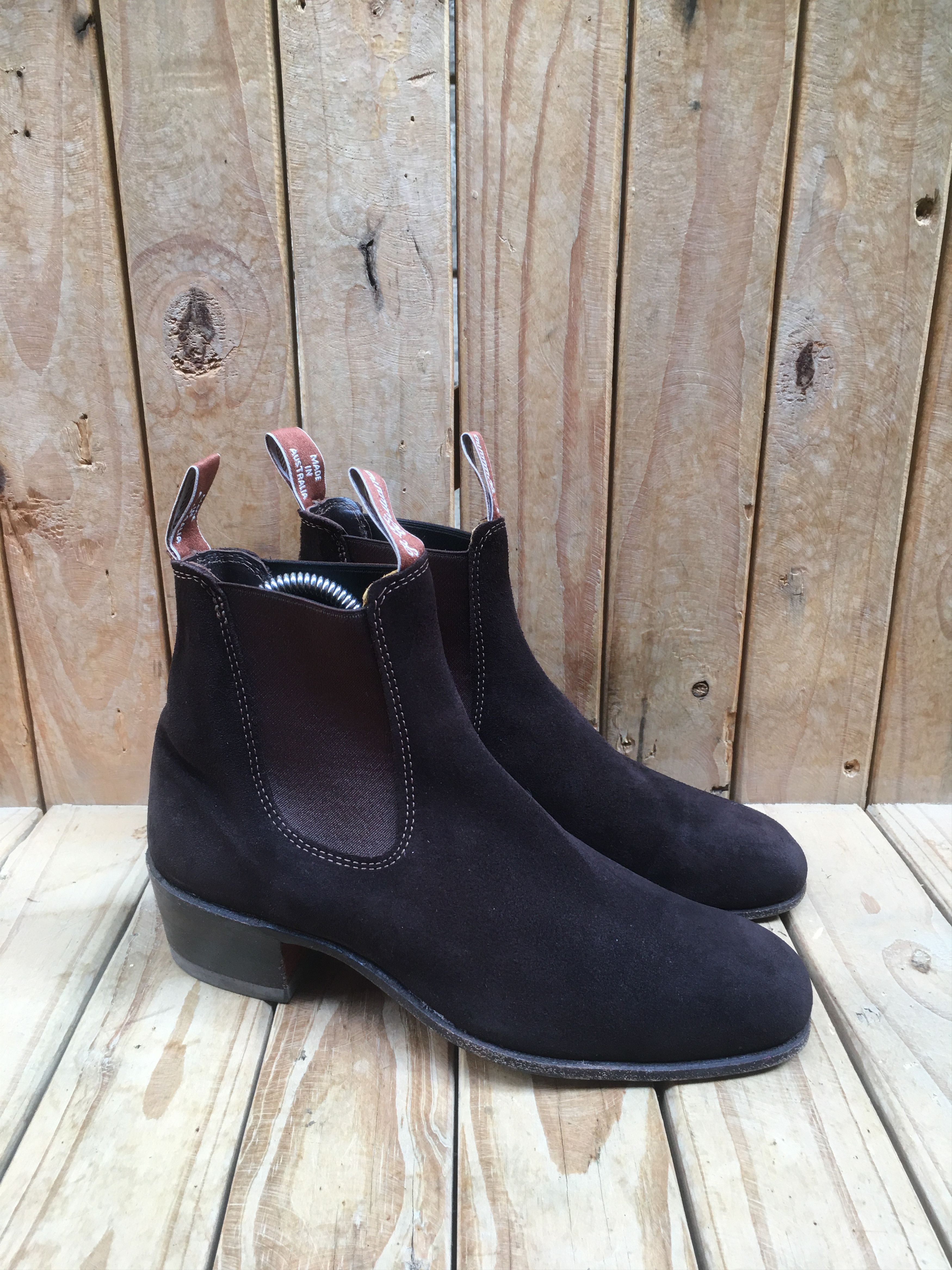 RM Williams Brown Women's Suede Boots Size UK G USA