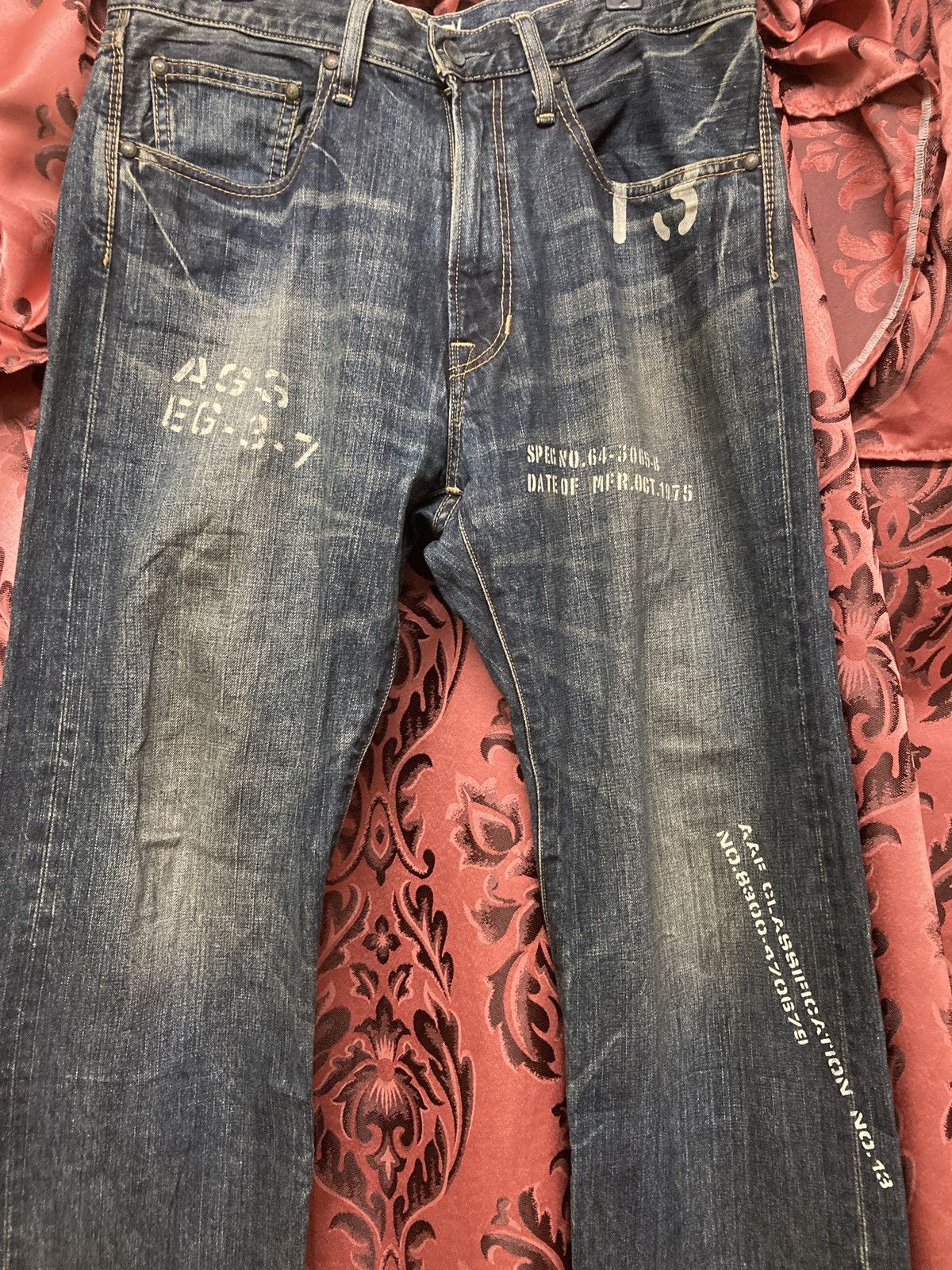 Japanese Brand Avirex type blue pw prisoner of war jean Size US 32 / EU 48 - 5 Thumbnail