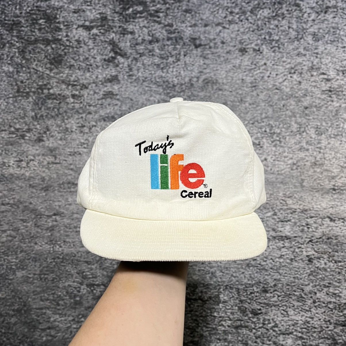 Vintage Vintage 90s Today's Life Cereal Corduory Snapback Hat Size ONE SIZE - 1 Thumbnail