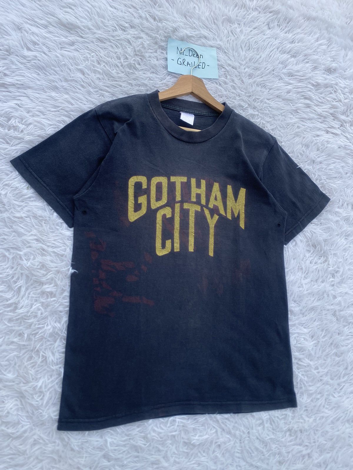 Japanese Brand Rare Vintage Gotham City Inspired Number (N)ine Tshirt Size US S / EU 44-46 / 1 - 3 Thumbnail