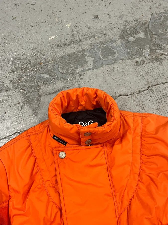 Dolce & Gabbana AW2003 Dolce & Gabbana Nylon Quilted Orange Puffer Jacket Size US M / EU 48-50 / 2 - 5 Thumbnail