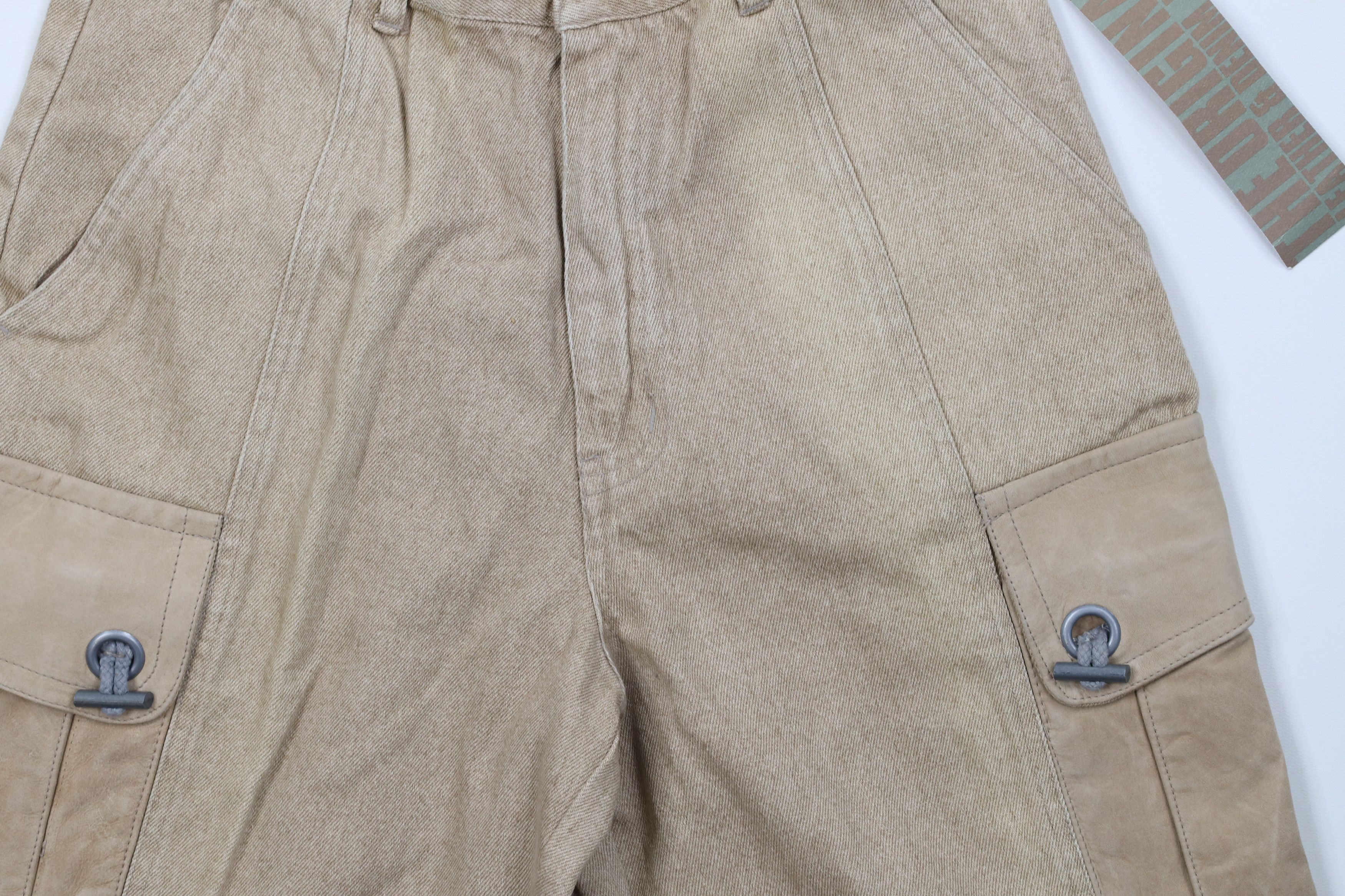 Vintage Deadstock Vintage 90s Streetwear Baggy Denim Cargo Shorts Size US 29 - 3 Thumbnail