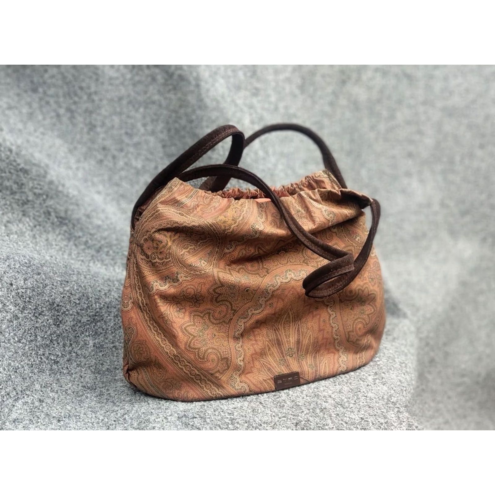 Etro VINTAGE Etro Italy Design Leather Pattern Shoulder Shopper bag Size ONE SIZE - 3 Thumbnail