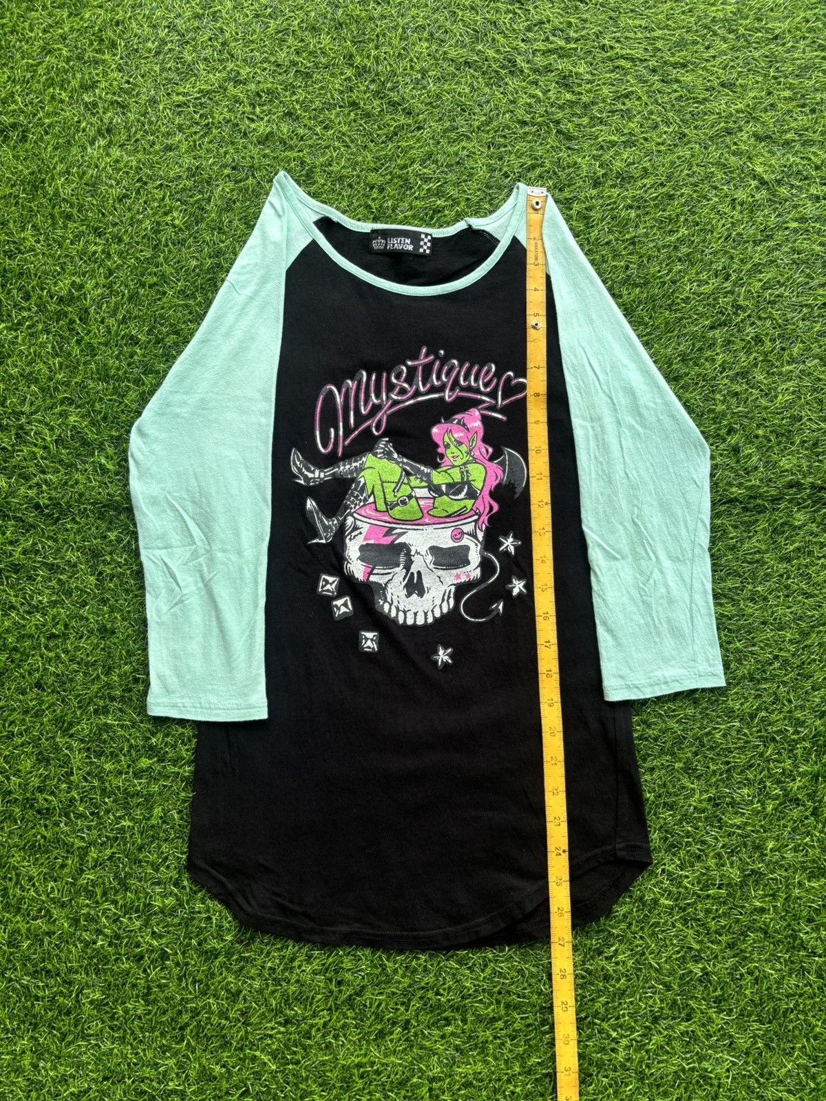 Hysteric Glamour Y2k Listen Flavor Skull Punk Style Raglan Size US S / EU 44-46 / 1 - 12 Thumbnail