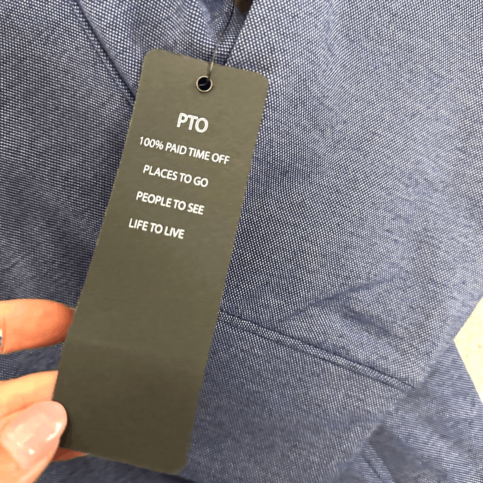 Vintage PTO Paid Time Off Jacket Extra Large Zip Up Blue Athle Size US XL / EU 56 / 4 - 6 Thumbnail