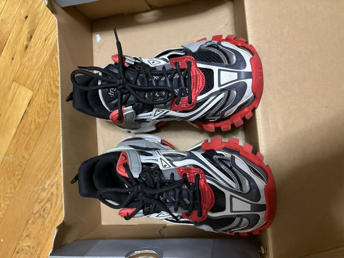 Balenciaga Balenciaga Track 2 Sneakers In Black Red Grey Polyurethane Size US 7 / EU 40 - 1 Thumbnail